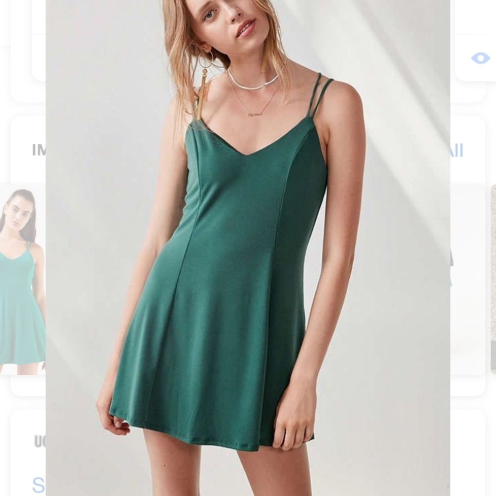 strappy low-back mini dress